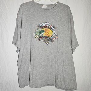 Bass pro shop grey tshirt